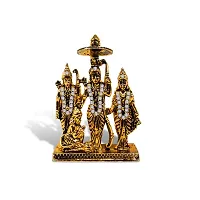 Stylewell New Ram Darbar Idol (Ram Darbar St-1861) Golden Antique Metal God Stand Statue for Home/ Mandir/office Table Decor /Car Dashboard Murti Showpiece-thumb4