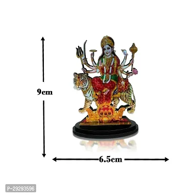 Stylewell Mdf Cutout Durga Shakti/shera Wali Mata 2d Wooden Sticker Statue God Stand-thumb3