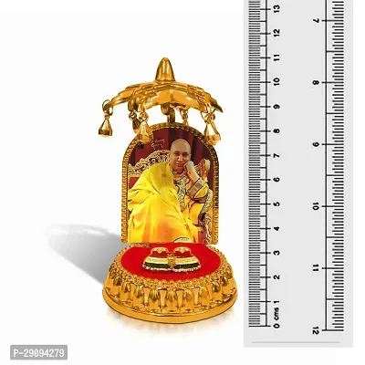 Stylewell Jai Guruji Swaroop Photo/picture with Charan Paduka and Umbrella Chhatra God Idol-thumb4