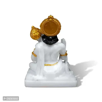 Stylewell Polyresin Sitting Bajrangbali Hanuman Blessing/ashirwad/reading Posture Car-thumb3