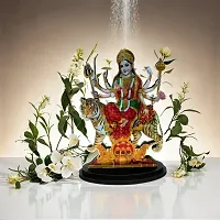 Stylewell Mdf Cutout Durga Shakti/shera Wali Mata 2d Wooden Sticker Statue God Stand-thumb4