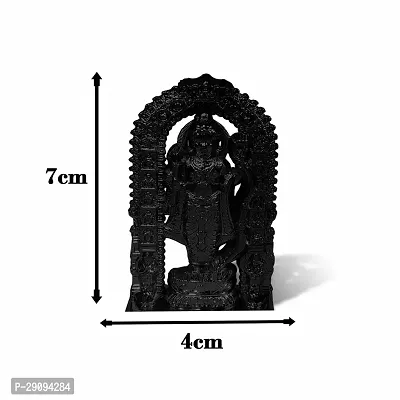 Stylewell Black Ram Lalla Idol Ayodhya Plastic Murti Statue God Stand Car Dashboard/divine Gifts-thumb3