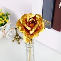 Stylewell KX000294-01 Combo of Artificial Yellow Rose Flower with Golden Heart/dil Ring Valentine Gift for Girlfriend, Boyfriend, Husband and Wife Special Gift Pack-thumb4