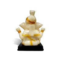 Stylewell Sitting Vighnaharta/ganpati/bappa Idol( Ganesh Pagadi /Model No-2164) Multicolor Unbreakable Radium God Stand for Home Decor/car Dashboard/mandir Pooja Murti/temple Puja/office Table Showpiece-thumb3