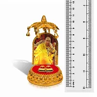 Stylewell Jai Guruji Swaroop Photo/picture with Charan Paduka and Umbrella Chhatra God Idol-thumb4