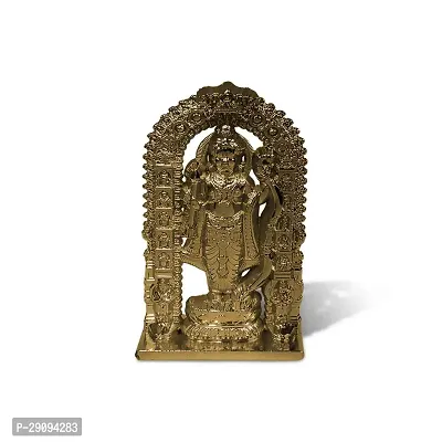 Stylewell Metalic Green Ram Lalla Idol Ayodhya Plastic Murti Statue God Stand Car Dashboard/divine Gifts-thumb0