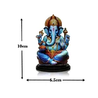 Stylewell Mdf Cutout Ganpati/ganesha/vighanharta Wooden Sticker Statue Car Dashboard Stand-thumb2