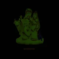 Stylewell Multicolor Bhakti God Radium Unbreakable (2132) Lord Cow Radha Krishna Idol Home and Office Decoration Showpiece-thumb2