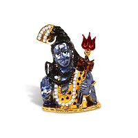 Stylewell Lord Shiv| Mahadev|bhima Shanker| Idol (St-2072) Multicolor Metal God Stand Statue for Home/ Mandir/office Table Decor /Car Dashboard Murti Showpiece-thumb4