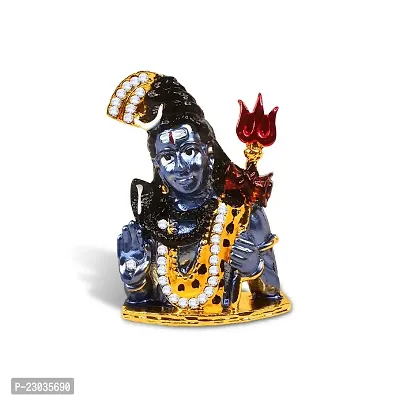 Stylewell Lord Shiv| Mahadev|bhima Shanker| Idol (St-2072) Multicolor Metal God Stand Statue for Home/ Mandir/office Table Decor /Car Dashboard Murti Showpiece-thumb5