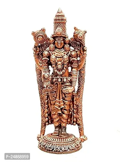 New ,3.1 Inches, Handmade Lord Balaji , 80 Grams , Patina Antique Finish , Pack Of 1 Piece-thumb0