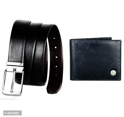 Leather Belt and Wallet Combo Set-thumb0
