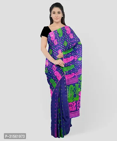 Stylish Art Silk Printed Saree with Blouse Piece