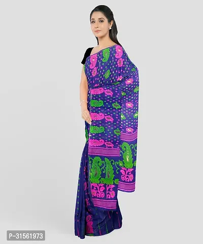 Stylish Art Silk Printed Saree with Blouse Piece-thumb5