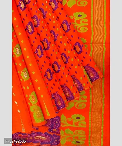 Beautiful Cotton Silk Saree with Blouse Piece for Women-thumb5