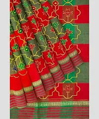 Beautiful Cotton Silk Saree without Blouse Piece for Women-thumb4