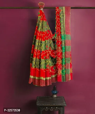 Stylish Printed Saree without Blouse piece-thumb3