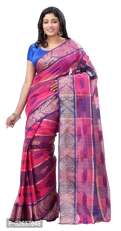 Classic fulia cotton tant saree without Blouse piece-thumb0