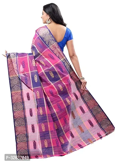 Classic fulia cotton tant saree without Blouse piece-thumb3