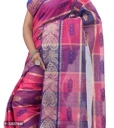 Classic fulia cotton tant saree without Blouse piece-thumb4