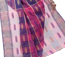 Classic fulia cotton tant saree without Blouse piece-thumb1