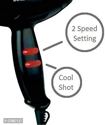 1800W, HAIR DRYER FOR WOMEN 6130 Hair Dryer (1800 W,Black) (BLACK and RED)-thumb2
