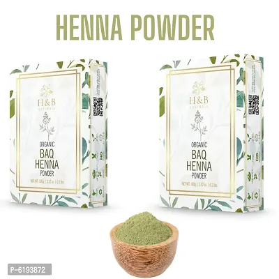 Natural Organic Henna Powder Widely Used As Hair Color -Pack Of 2, 100 Grams Each-thumb0