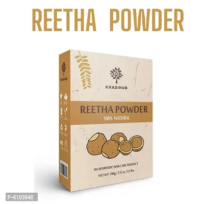 Khadihub  Natural Reetha Powder - 100 Grams-thumb0