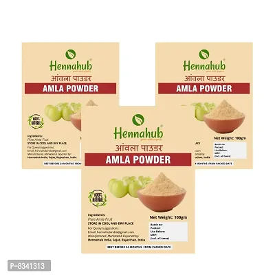 Hennahub Organic Amla Powder - 300gms - Antioxidant, Digestion and Hair Care