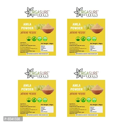 ORGASURE Organic Amla Powder (Indian Gooseberry powder) for Hair and Skinnbsp;400gm-thumb0