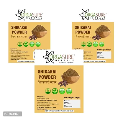ORGASURE Herbal Shikakai Powder/Acacia Concinna- 300gm-thumb0