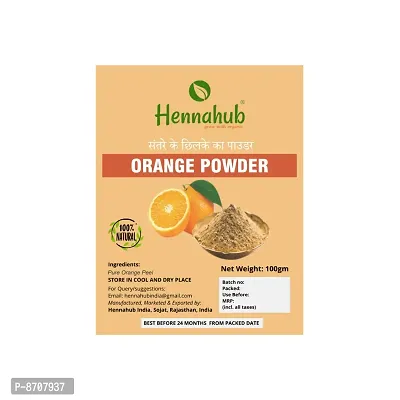 Hennahub  Pure Herbal Orange Peel Powder 100Gm