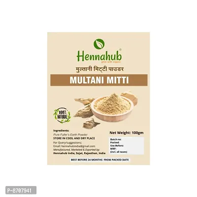 Hennahub  Pure Herbal Multani Mitti Powder 100Gm