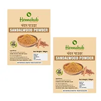 Hennahub Pure Natural  Organic Chandan (Sandalwood) Powder For Skin  Hair Carenbsp;nbsp;(200 G)-thumb1