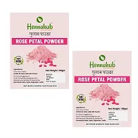 Hennahub Pure  Natural Rose Petal Powder For Skin 200Gm-thumb1