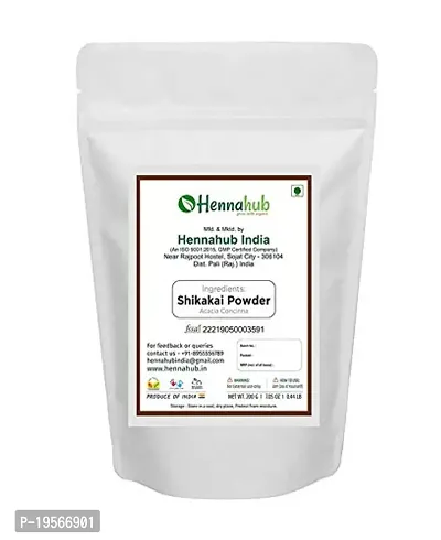 HENNAHUB Natural Aloevera  Shikakai Powder for Hair, Natural Organic Herbs, Silky, Hair Strengthening, Shine, Conditioning, Pack of 2 each 200gm-thumb3