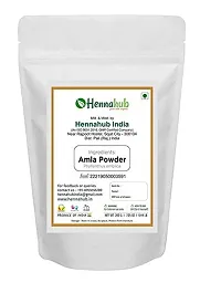 HENNAHUB Natural Amla  Shikakai Powder for Hair, Natural Organic Herbs, Silky, Hair Strengthening, Shine, Conditioning, Pack of 2 each 200gm-thumb1