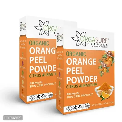 ORGASURE Natural Orange Peel Podwer 200g x 2 for Face and Skin care