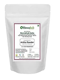 HENNAHUB Natural Aritha  Shikakai Powder for Hair, Natural Organic Herbs, Silky, Hair Strengthening, Shine, Conditioning, Pack of 2 each 200gm-thumb1