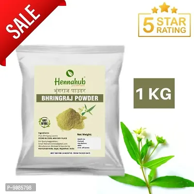 Natural 1 Kg Bhringraj powder for Hair Growth and care (hair mask)-thumb0