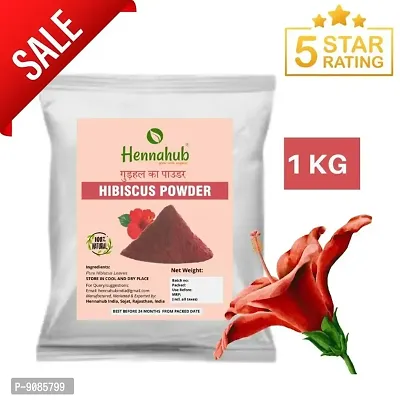 Natural 1 Kg Hibiscus powder for Hair Growth and care-thumb0