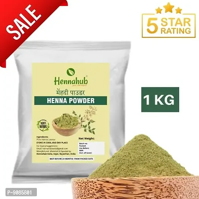 Natural 1 Kg Henna powder for Hair Color | natural dye (mehandi powder)-thumb0