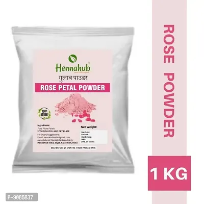 Hennahub  1 KG Natural rose powder for face  skin-thumb0