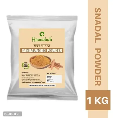 Hennahub  1 KG Natural Sandal wood powder for face  skin-thumb0