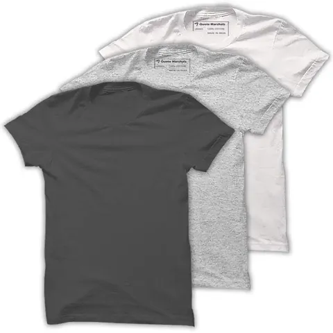Quote Marshals Premium Cotton Round Neck T-Shirt (Pack of 3) for Men's