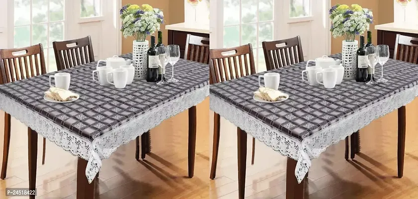 Designer PVC Dining Table Cover Waterproof Pack Of 2-thumb0