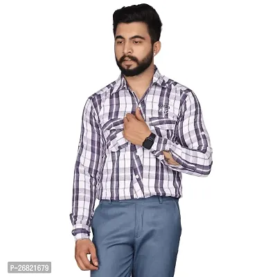 Trendy Multicoloured Cotton Blend Regular Fit Checked Casual Shirt For Men-thumb0