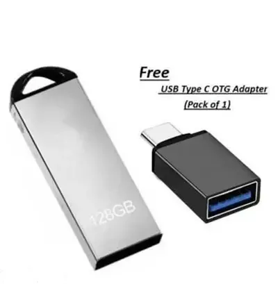 128 Gb Pen Drive With Otg Type C Free