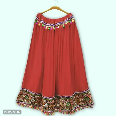 Classic Rayon Embroidered Skirts for Women