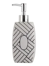 Liquid Soap Dispenser (1 Piece) (Material: Polyresin, Capacity: 300ml, Colour: White)-thumb4